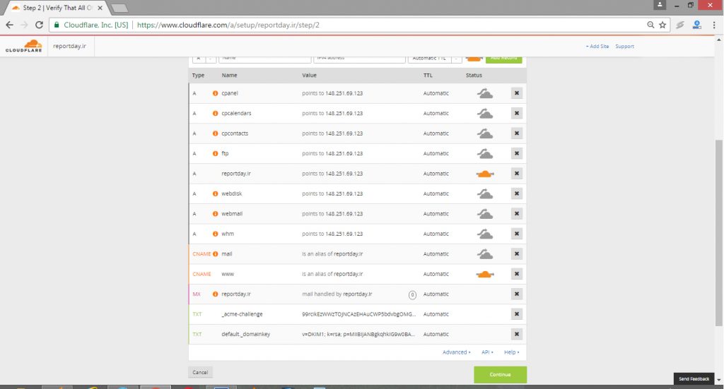 اطلاعات وب سایت