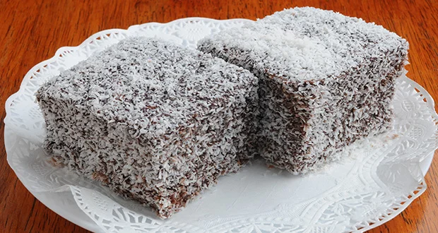 طرز پخت کیک لامینگتون