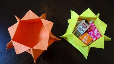 ایده ساخت ظرف شکلات اوریگامی