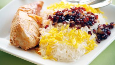 طرز پخت زرشک پلو با مرغ
