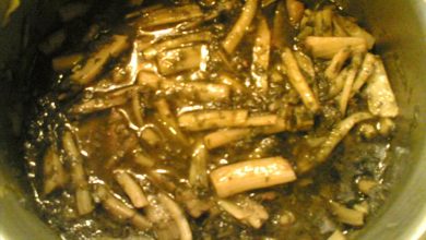 طرز پخت خورشت کنگر