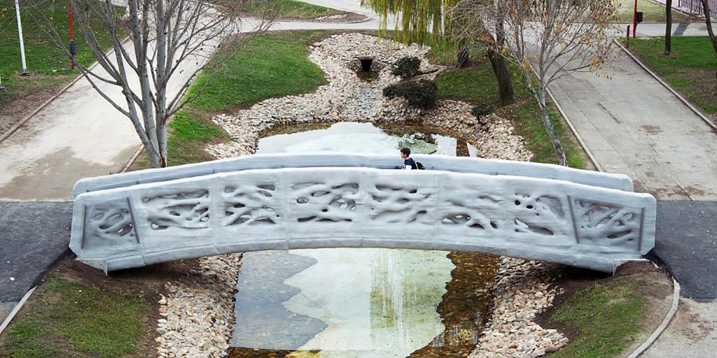 پل ساخته شده با چاپ سه بعدی در اسپانیا