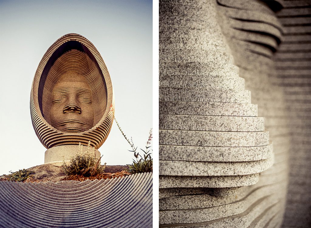 اثر هنری به شکل میدان سنگی با قابلیت حفظ و نگهداری زیست محیطی و استفاده از انرژی خورشیدی