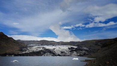 یخچال طبیعی Sólheimajökull ایسلند، منبع بزرگ تولید گاز متان